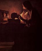 Georges de La Tour Bubende Maria Magdalena France oil painting artist